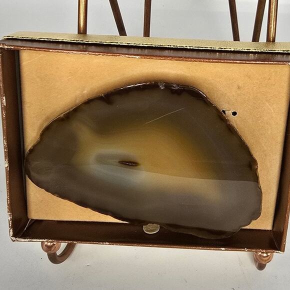 Agate Slice Belt Buckle Eterna-Klad Wheeler Lemmon SD 3 x 4 NIB w/paperwork - Picture 4 of 11